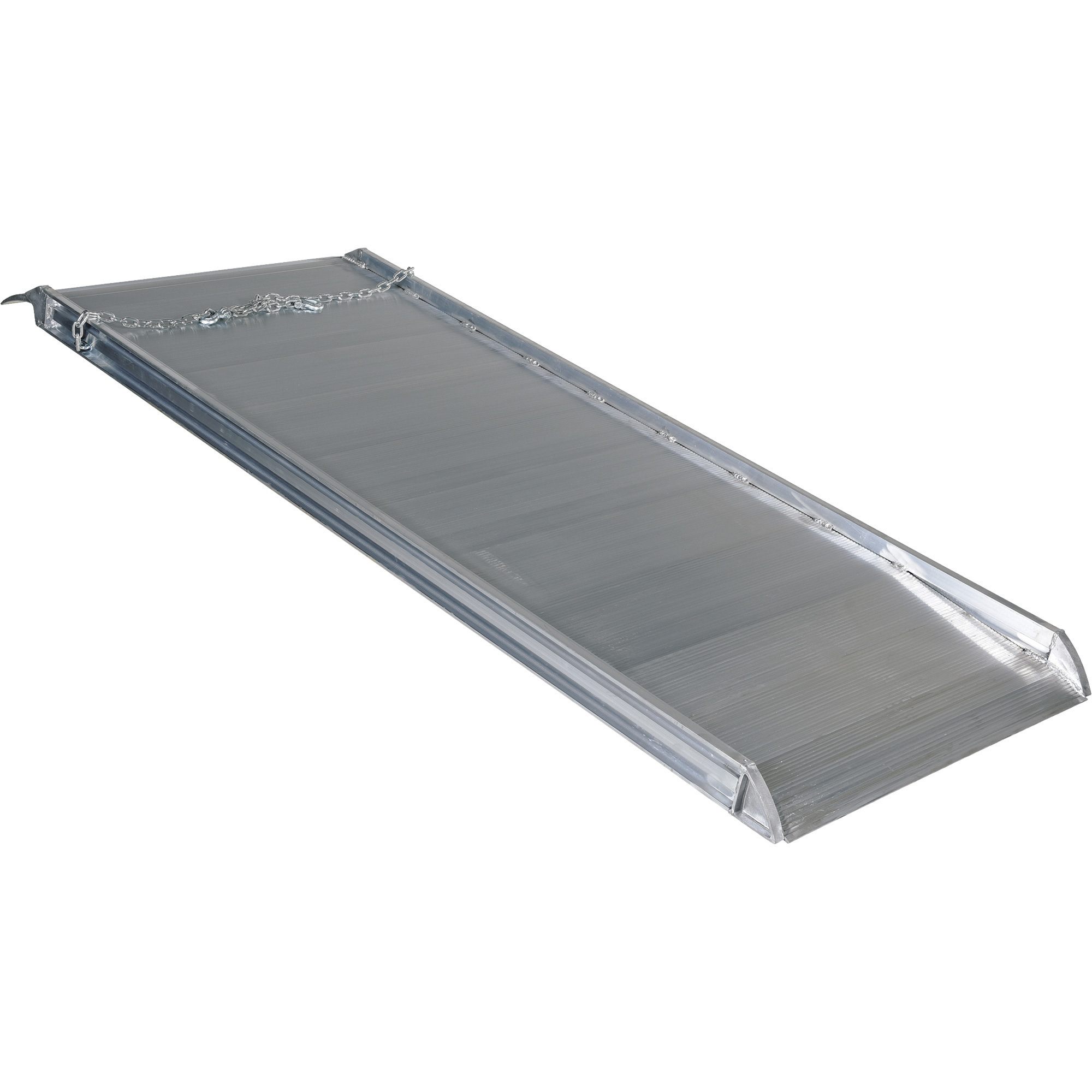 Vestil Aluminum Walk Ramp - 8ft., Straight, 2500-Lb. Capacity, Non-Skid, Model# AWR-38-8A